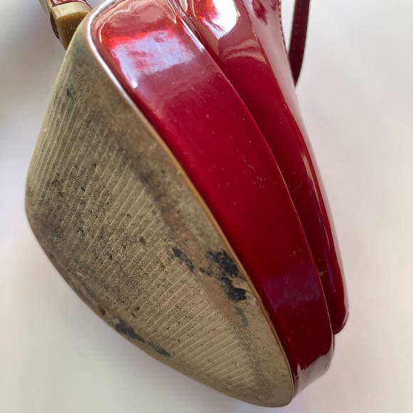 Enzo Angiolini Shaylin Red Patent 5” Stiletto Heel 9.5M - Picture 9 of 10